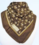Vintage Signed Odile St Germain Silk Scarf 65cm Square