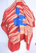 Madame Gres Paris Silk Scarf Signed Circa 1970's