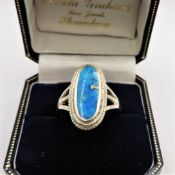 Artisan Sterling Silver Semi Precious Gemstone Ring