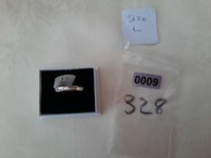 Silver Machine Engraved Ladies' Wedding Band 3 Mm. Size L. RRP £89. Code 328