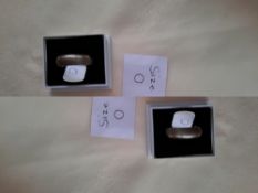 Sterling Silver Men's 6 Mm Wedding Band with Diamond Cut Engraved Central Line. RRP £89