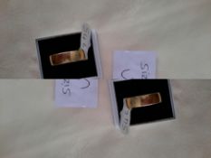 Silver Gold Plated Wedding Band RRP £75