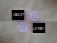 Sterling Silver Men's 6 Mm Wedding Band Size T. RRP £89