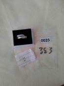 Silver Stone Set Twist Style Wedding/Dress Ring with High Quality Cz Stones. RRP £89