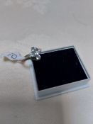 Rhodium Plated Dress/Engagement Ring with 1.0 Carat Cubic Zirconia Size N. RRP £179