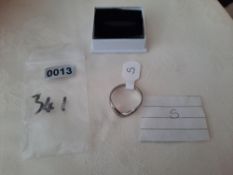 Rhodium Plated Set High Quality Cz Ring. Size S. Code 341