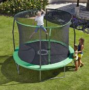 Title: (81/7H) RRP £149. Sportspower 10ft Quad Lok Trampoline. (Dia 305x 250cm).Description: (81/7H)