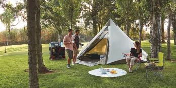 Title: (38/7C) RRP £109. Ozark Trail 8 Person Teepee Tent. 3000mm Hydrostatic Head Outer Fly.