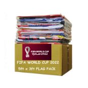 32 x 5ft x 3ft Flags No Reserve, Brand New Retail Stock FIFA World Cup Qatar 2022
