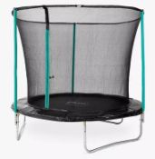 (105/5N) RRP £150. Plum Fun 8ft Springsafe Trampoline And Enclosure.