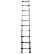 (130/5K) RRP £160. Rhino 2.9m Telescopic Extension Ladder. Telescopic Design With Rung By Rung He...