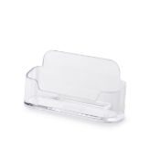 Box of 24 Clear Acrylic Business Card Holder -Landscape