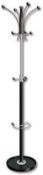 Coat Stand Classic Steel & Plastic Large Pegs Heavy Base 165550