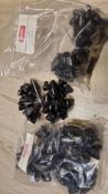 200 x Sekura Rf Blk Napoleon Pinless Tag-90Mm Lanyard Light Lock