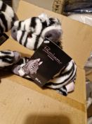 Box Of 34 Blake Premium Zebra Cuddly Toys