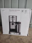 John Lewis Pump Espresso Coffee Machine With Integrated Milk System. RRP £100 - Grade U