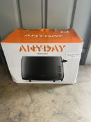 John Lewis Anyday 2 Slice Toaster. RRP £25 - Grade U
