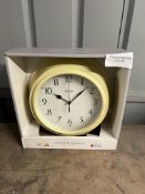 Jones Clocks - The Can Wall Clock Sunny Yellow. RRP £19.99 - Grade A