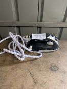 John Lewis Travel Iron Black + Silver. RRP £19.99 - Grade U