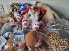 Cuddle Crew Qty of 12 Soft Teddies Toys