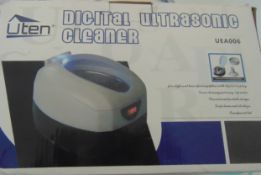 Area D7. As New Digital Ultrasonic Jewellery, Coin, Watch Etc Cleaner