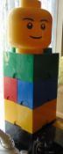 Lot D2. 3 Large and 2 Small and 1 Round Lego Storage Boxes