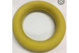 5 x Quoits Sponge Rubber Hoops in Yellow – Approx. 7” or 175mm