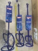 3 X Mixing Paddles Heavy Duty