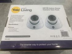 New Boxed Sets Of 2 Yale Smart Living Hd Dome Cameras. Hd720 Resolution