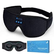 Sleep Headphones, Bluetooth 5.0 Wireless 3D Eye Mask, WATOTGAFER