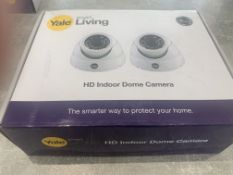 New Boxed Sets Of 2 Yale Smart Living Hd Dome Cameras. Hd720 Resolution