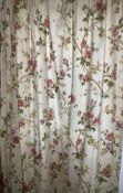 Vintage Quality Pair Cotton Floral Country Cottage Curtains set 1