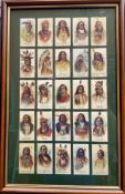 Framed Allen & Ginter American Indian Chiefs Tobacco 1888 Cards Sitting Bull