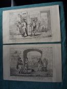 2 X Plates from Cruikshankiana published by Frederick Bentley London 1875
