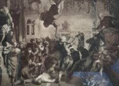 Early renaissance Italian prints mahogany framed