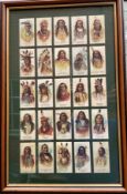 Professionally Framed Allen & Ginter American Indian Chiefs Tobacco 1888 Cards Sitting Bull