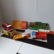 Dinky Bedford Coke and tipper truck with accessories
