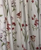 Vintage Quality Pair Cotton Floral Country Cottage Curtains 2.