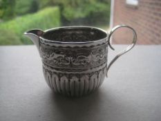 Antique Silver Cream Jug, Birmingham 1887