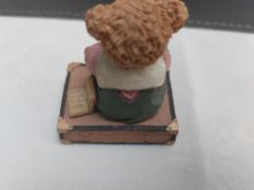 Vintage Bear Sitting On Case