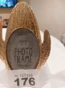 Gold Photo frames from Paperchase RRP £12 each. Set of 4