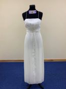 Prom Dress in Ivory. Approx. Size 10.