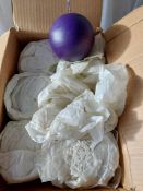 6 x Purple Ball Candles Approx. 10/12 cm