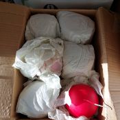 6 x Red Ball Candles Approx. 10 cm Diameter