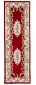 (89/2D) Lot RRP £91 Ð 2x Rug Items. Dynasty Wool Runner Wine (67x 210cm) RRP £59. Plush Cozy Shag...