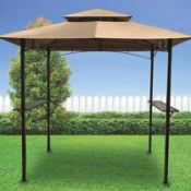 (29/P) RRP £169. Bar Gazebo Cream. Ideal To Host A Garden Party. Dimensions: (W240 x L240 x H150c...