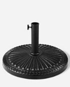 (91/2C) Lot RRP £74. 3x Items. 1x Lucca Parasol Base Round Black (Base Only) RRP £39. 1x Value Pl...