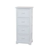 (136/5C) Lot RRP £140. 3x Items. 2x White Classic 4 Drawer Storage Unit White (H78x W34x D25cm) R...