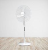 (129/6K) Lot RRP £206. 8x Arlec Pedestal Fans. 4x 50cm 3 Blade Pedestal Fan RRP £20 Each. 2x 18Ó...