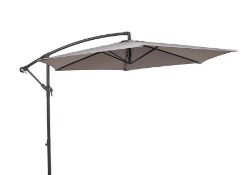 (115/5B) RRP £109. 3m Overhanging Cantilever Parasol Grey. (Main Body Only, No Base Included). (N...